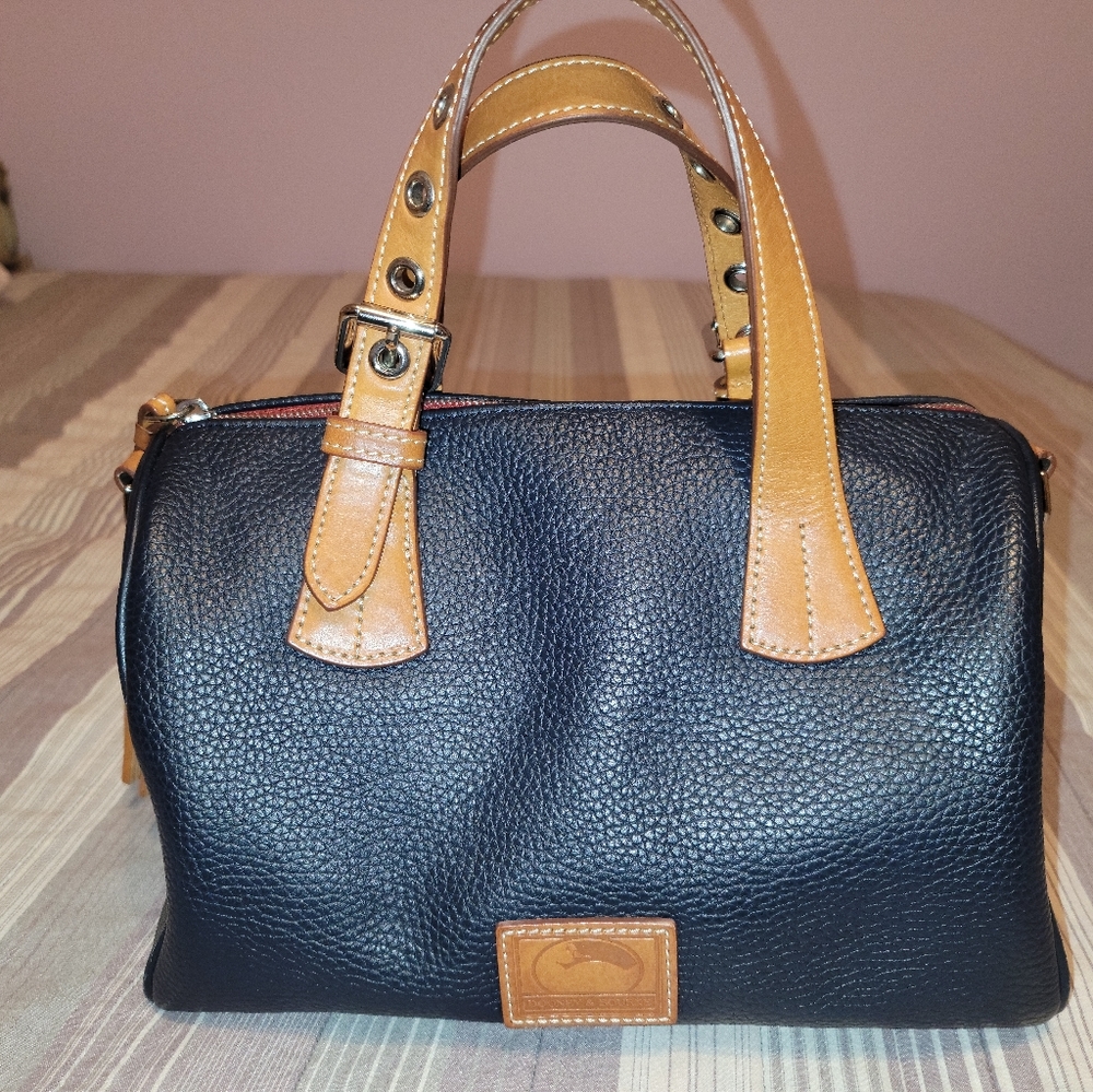Navy Blue Dooney & Bourke Barrel Purse